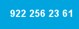 922 256 23 61 922 256 23 61